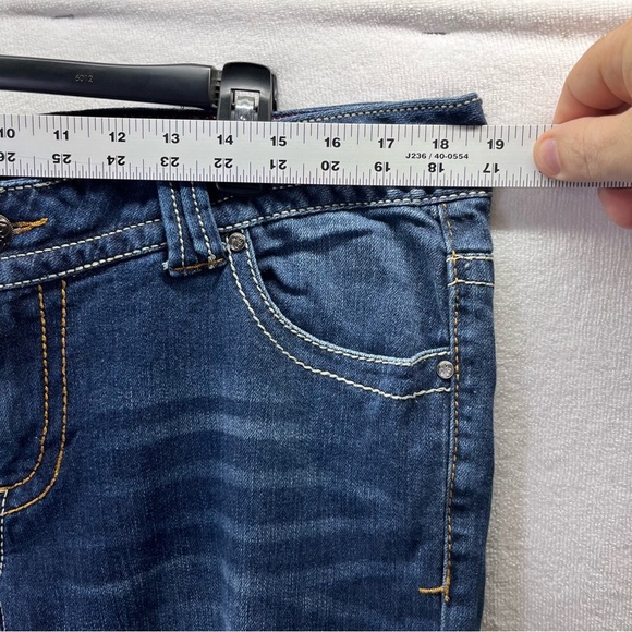 Lane Bryant Bootcut Denim Jeans Womens 18W Plus Blue Stretch Faded Comfy 2594 - Picture 3 of 9